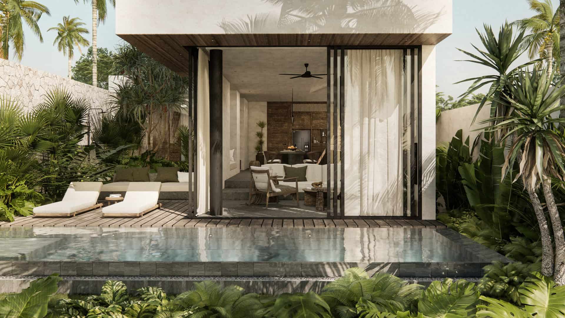 EXCLUSIVE 2 BEDROOM VILLA FOR SALE FREEHOLD IN TANAH LOT BE-1005 